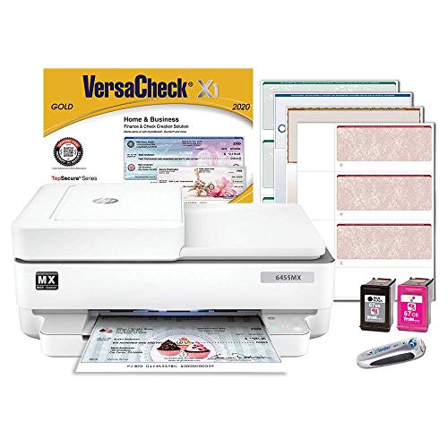 VersaCheck 6455 MX MICR Check Printer and VersaCheck Gold Bundle, White