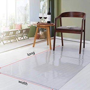 CHHD Transparent PVC Office Chair Mat for Hard Floors - Heat Resistant, Wash-Free Tablecloth - 4 Thickness Options