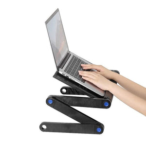 Multi-functional Folding Laptop Stand Holder Study Table Desk Wooden Foldable Computer Desk (Color : A)