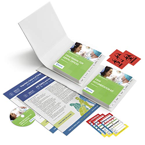 2020 OSHA Package for Dental Offices Including Regulations and Standards Manual (hardcopy) + Safety Policies and Forms (hardcopy and CD) + Training Outline and Test + Resource CD + Posters + Labels