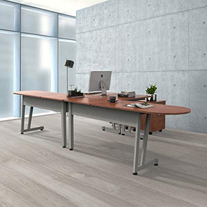 Linea Italia ZUM120, Corner, Home Office L-Shaped Desk, Maple