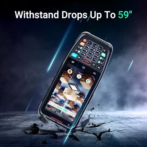 SVANTTO Android Barcode Scanner, Android 10 Handheld Computer, 1D/2D/QR Scanner, WiFi BT Communication
