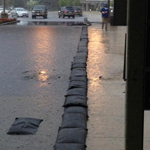 Quick Dam QD1224-120 Water-Activated Sandless Sandbags, 120/Pack, 12"x24", Black