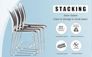 VACYOVKE Stackable Guest Chairs Set - 100 Pack, 1102LB Capacity