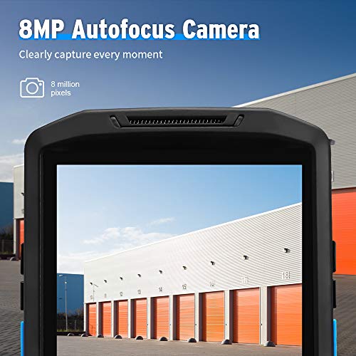Android Barcode Scanner MUNBYN Rugged Handheld Mobile Terminal with 1D Honeywell Laser Reader, Touch Screen, Camera, Wireless 4G WiFi GPS BT for Delivery Shipping Warehouse Retail Inventory Management