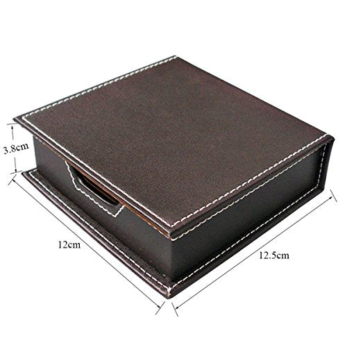 KINGFOM 8 PCS/set Office Desk Organizer, Files Holder Tray, Desk Drawer Cabinet, Stationery Organizer Box, Pen Pencil Holder, Tissue Box Cover etc.(Brown-T01)