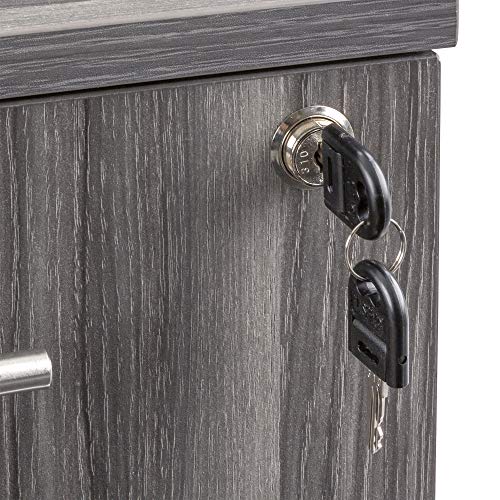 Safco Products MNBBFLGS Medina File Pedestal, Gray Steel, Gray Steel