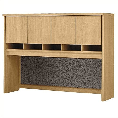 4 Door Hutch in Light Oak for 60 in. Desk, Credenza - Series C