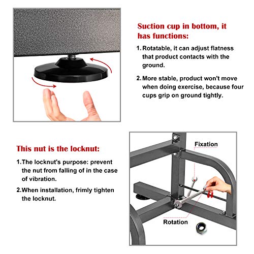 RELIFE REBUILD YOUR LIFE Power Tower Workout Dip Station for Home Gym Strength Training Fitness Equipment Newer Version