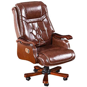 Video Game Chairs Home Office Desk Chairs Office Chairs with Lumbar Support Office Chairs & Sofas Boss Office Products Guest Chair with Casters,Reclining Solid Wood Leather,Liftable and Rotatable,Ergo