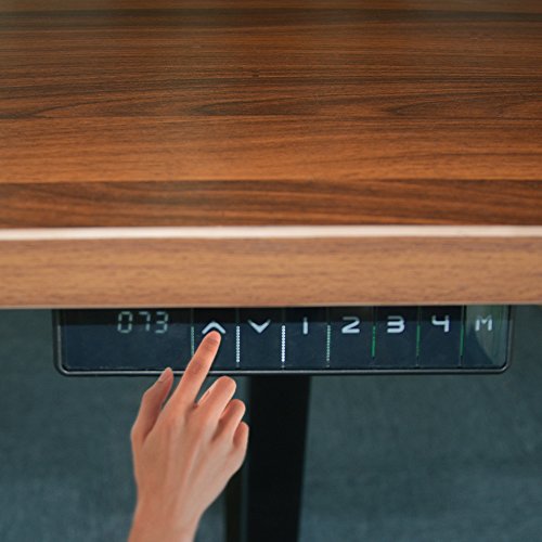 AIMEZO Electric Stand Up Desk Frame w/Dual Motor 50.8"H Height Adjustable Standing Desk Base Home Office DIY Ergonomic Workstation w/ 4 Memory Keypad