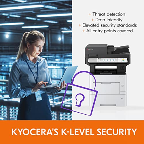 KYOCERA ECOSYS MA5500ifx Monochrome Laser Printer, 57 ppm, 1200 dpi, Gigabit Ethernet, 7" Touchscreen Panel