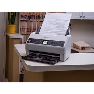 Epson DS-730N Network Color Document Scanner, 100-page ADF, Duplex Scanning
