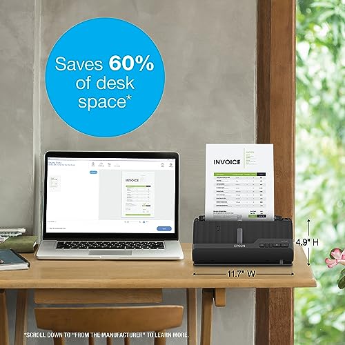 Epson Workforce ES-C220 Compact Desktop Document Scanner