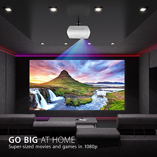 ViewSonic PJD7828HDL 3200 Lumens Full HD 1080p Shorter Throw Home Theater Projector with 3D DLP and HDMI