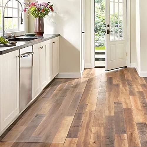 MLYYJH Clear Vinyl Plastic Floor Mats - Non Slip Transparent Carpet Doormat Office Chair Pads Protector - Kitchen Deep Pile Rugs Protect - Various Sizes Available