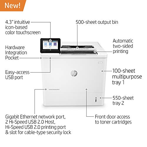 HP LaserJet Enterprise M611dn Monochrome Duplex Printer (7PS84A)