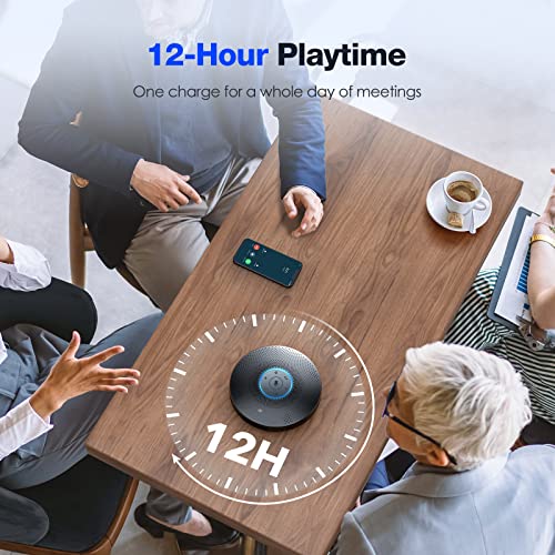 EMEET Bluetooth Speakerphone - M2 Max 48kHz Professional 4 HD Mics Conference Speaker