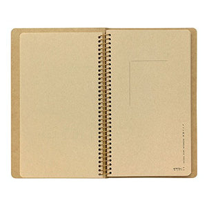 1 X Midori-spiral ring notebook camel blank notebook