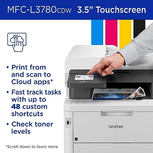 Brother HL-L3300CDW Wireless Color Multi-Function Printer with Laser Quality Output | Copy, Scan, Duplex, Mobile | 4 Month Refresh Subscription Trial | Amazon Dash Replenishment Ready