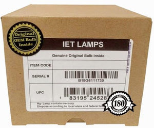 IET Lamps Genuine Replacement Bulb for PANASONIC PT-AR100U Projector