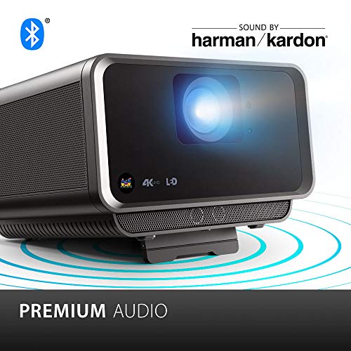ViewSonic X10-4K True 4K UHD Short Throw LED Portable Smart Home Theater Projector Compatible with Amazon Alexa and Google Assistant (2019 Model)