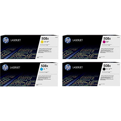 HP 508X (CF360X, CF361X, CF362X, CF363X) Cyan, Magenta, Yellow and Black Original LaserJet Toner Cartridges