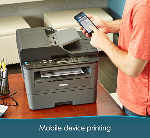 Brother DCP-L2550DW Monochrome Laser All-in-One Printer - Print Copy Scan - Wireless - Mobile Printing - Auto 2-Sided Printing – Up to 36 ppm - Up to 250 Sheets/Tray - ADF + iCarp HDMI Cable