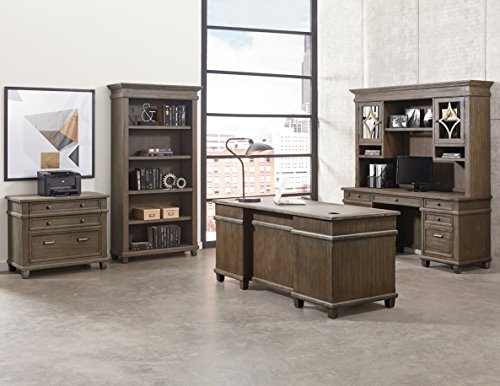 Martin Furniture IMCA4076 Open Bookcase, Weathered Dove