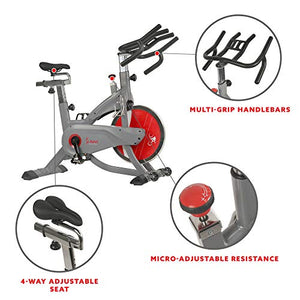 Sunny Health & Fitness AeroPro Indoor Cycling Bike - SF-B1711, Grey