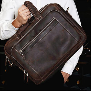 LSDJGDDE Business Bag Men's Handbag One-Shoulder Diagonal Briefcase Horizontal One-Shoulder Crossbody Bag (Color : A, Size : 30 * 42 * 12cm)