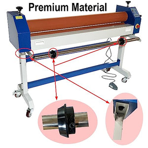 HQHAOTWU Electric Cold Roll Laminator 1600MM/63In Automatic Dual Use Cold Laminator