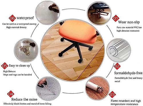 PHONME Clear Office Chair Mat for Floors and Table Protector - 140 * 200cm