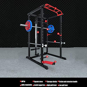 novi Power Rack, Multifunction Home Barbell Rack Adjustable Comprehensive Training Device Strength Training Equipment