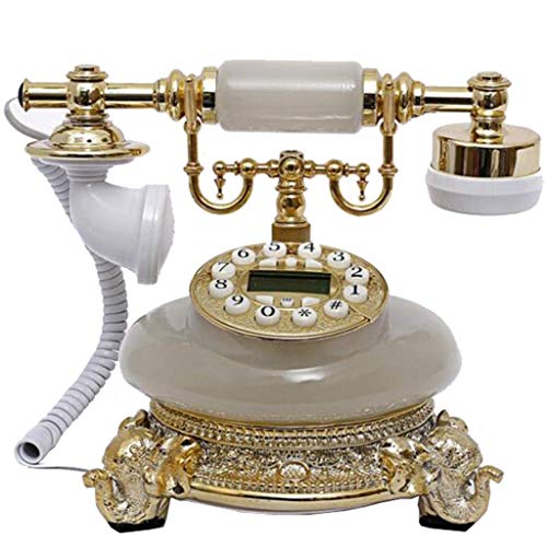 GagalU Retro Style Resin Button Fixed Telephone