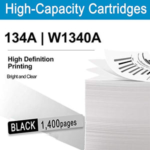 3 Pack Black High Yield Compatible Remanufactured Toner Cartridge 134A | W1340A Replacement for HP M209 M209dw M209dwe MFP M234dwe MFP M234dw Printer Ink Cartridge.