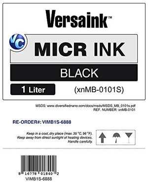 VersaInk-Nano MICR Ink -1000 ml – Magnetic Ink for Check Printers and All-in-One Inkjets