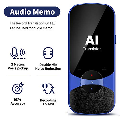 Translator Device Offline Translation Assistance Super Accuracy Online Translation Audio Memo Camera Translation,106 Languages Two Way Translation for Travelling Learning Business