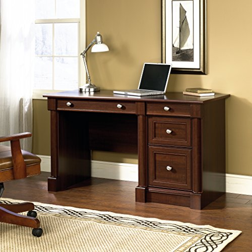 Sauder 412116 Palladia Computer Desk, L: 53.15" x W: 23.47" x H; 30.04", Select Cherry finish