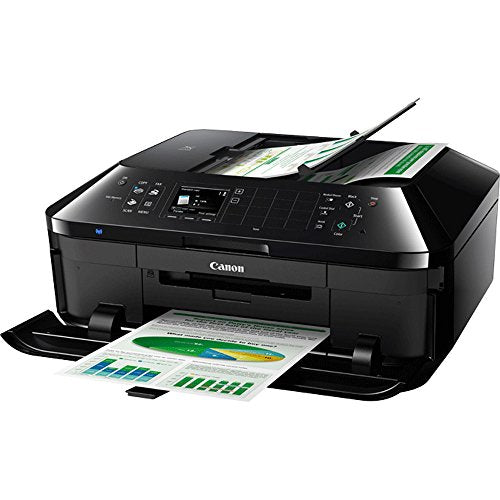 Canon PIXMA MX922 Wireless Inkjet Office All-In-One Printer + Genuine Canon Ink PGI-250 Pigment Black XL Ink + Printer Cable