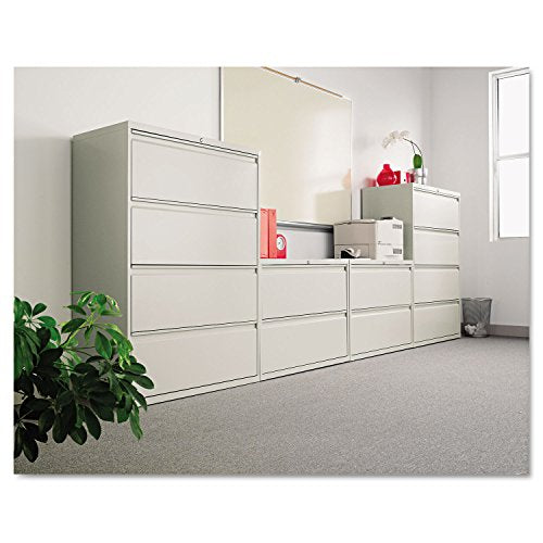 Alera Two-Drawer Lateral File Cabinet, 42w x 19-1/4d x 29h, Light Gray