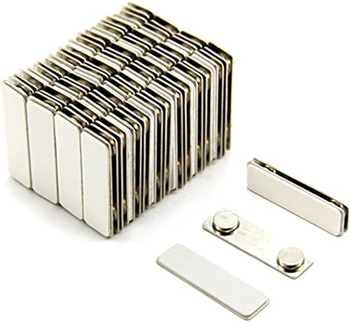 Magnetic Name Badge Backs ID Holders- Pack of 50, 100, or 1000 (Pack of 1000)