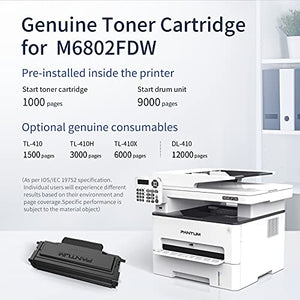 Pantum M6802FDW All in One Monochrome Wireless Laser Printer, Scanner Copier fax and Duplex Printing（W4E85B）