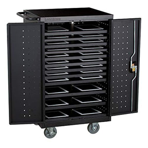 Learniture Structure Series 24-Device Tablet Charging Cart - Black
