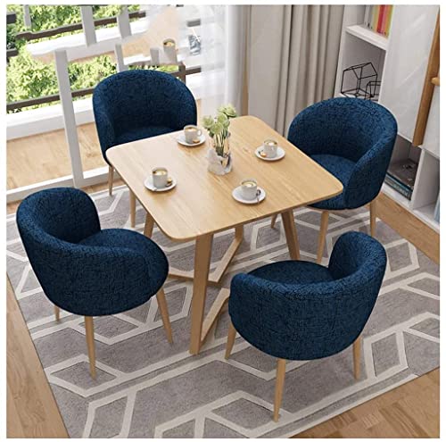 DZFURNIT Coffee Desk Set for Business Reception Room (Blue)