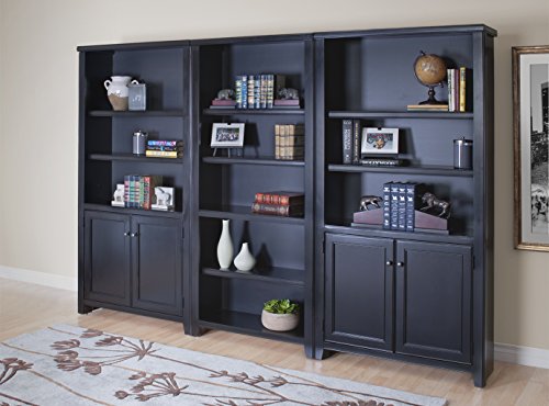 Martin Furniture Tribeca Loft Black Library Bookcase - Fully Assembled
