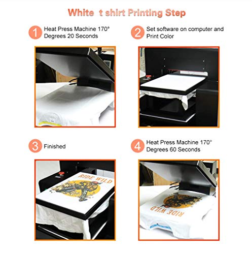 hrm Automatic A3 T-Shirt Printing Machine DTG Printer Tshirt Machine for T-Shirts/Sweatshirts/Hoodies/Pants/Jeans etc,A3 dtg + ink