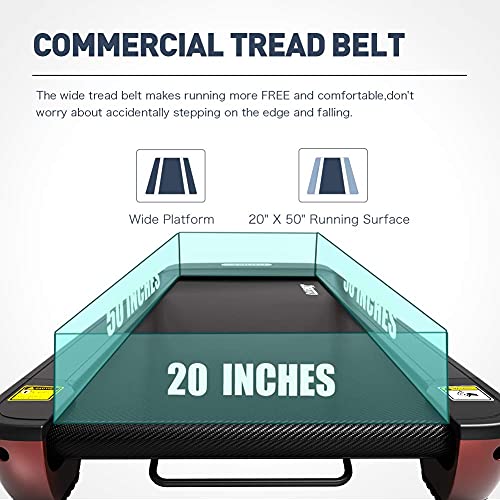 JOROTO IW9 Foldable Treadmill with Suitable Equipment Mat (Mat Size: 1800 x 750 x 4mm