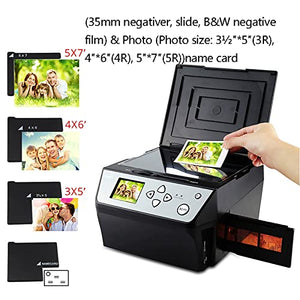 COMDS Slide Scanner, 22MP High-Resolution Negative Converter - Convert Color/B&W 135 Film/35mm Slide/110 Film Business Card to JPG Digital Photos - USB Output Support