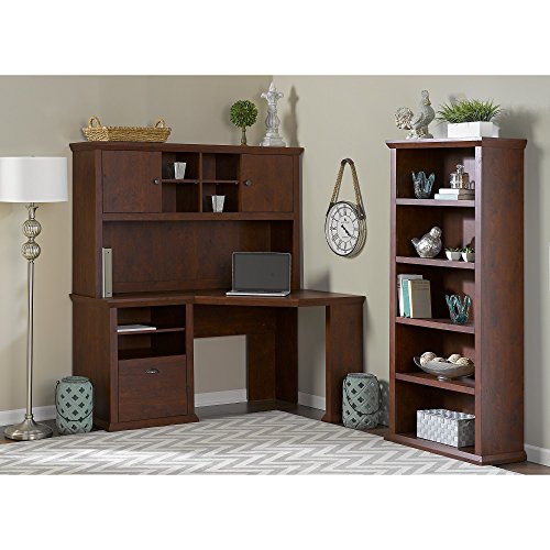 Yorktown Corner Desk with Hutch and Bookcase